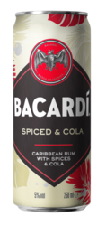 Bacardi Spiced Cola blik tray 12x25 cl